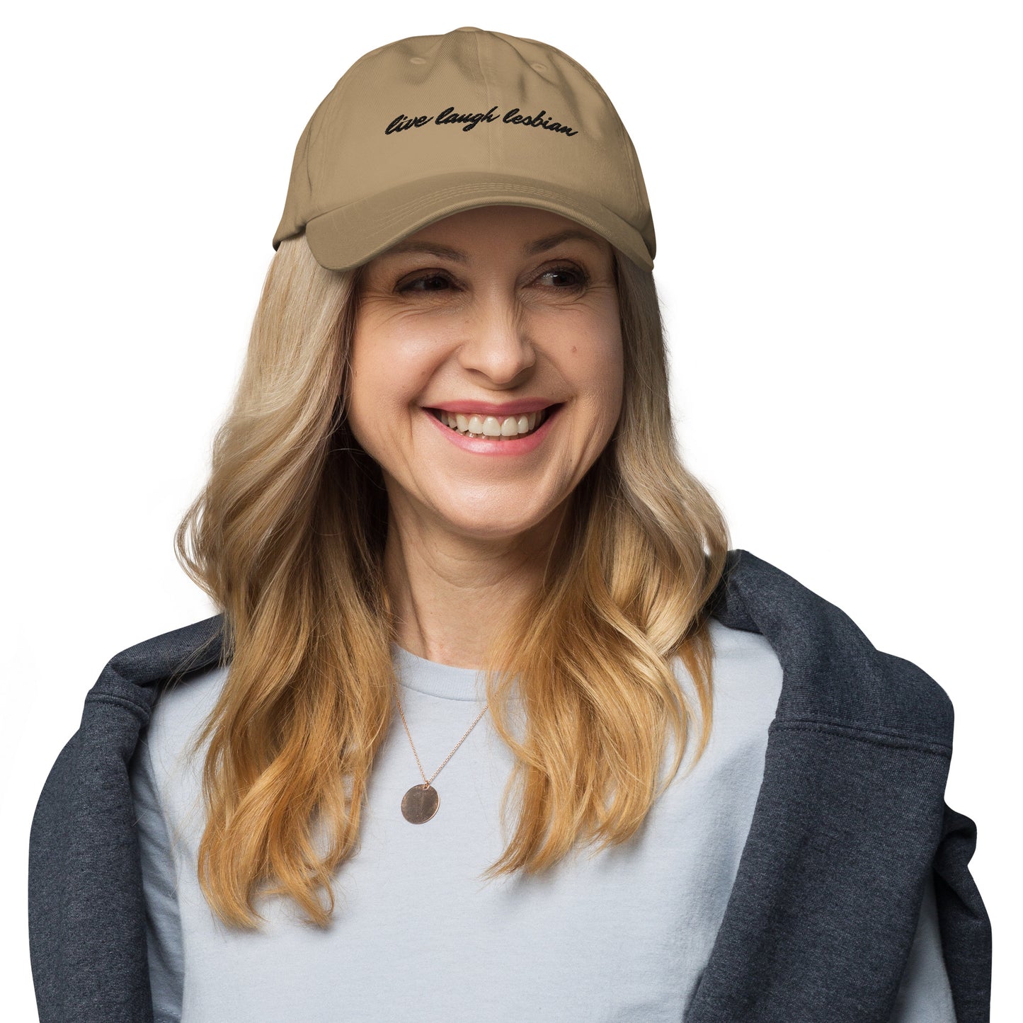 "Live Laugh Lesbian" hat