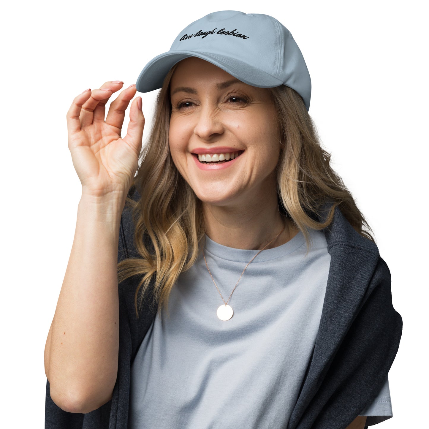 "Live Laugh Lesbian" hat