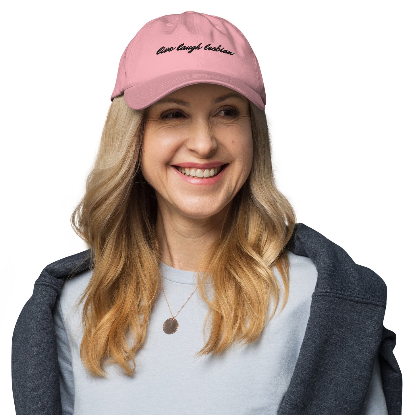 "Live Laugh Lesbian" hat