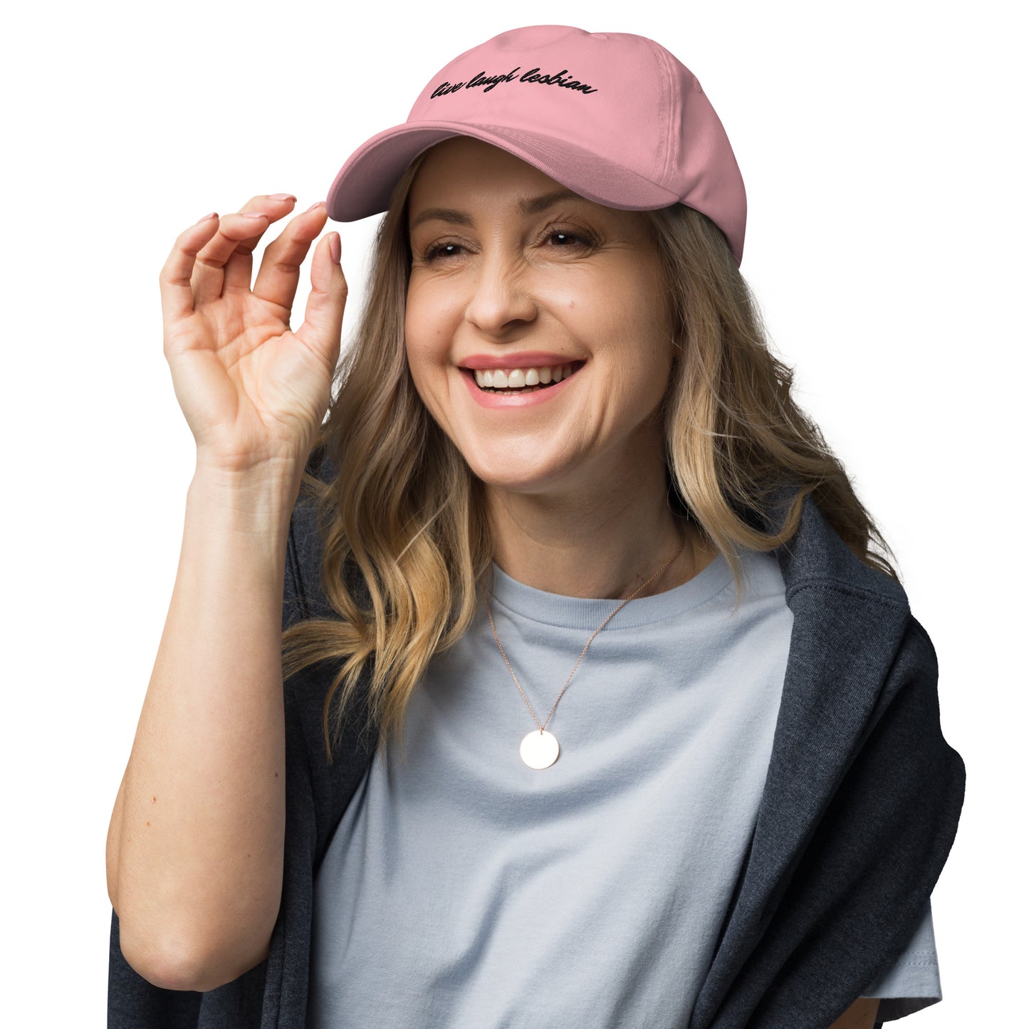 "Live Laugh Lesbian" hat