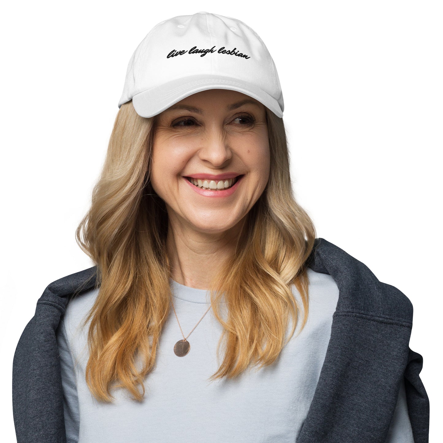 "Live Laugh Lesbian" hat