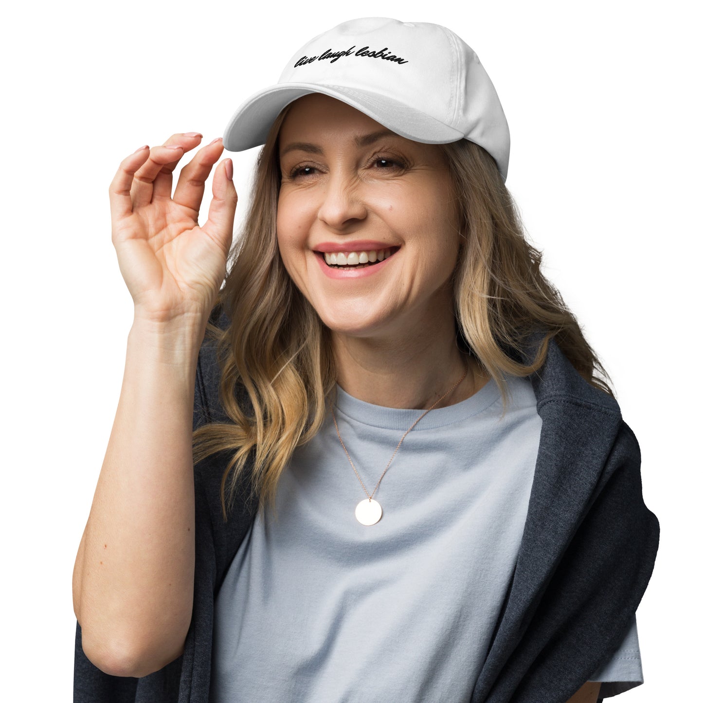 "Live Laugh Lesbian" hat