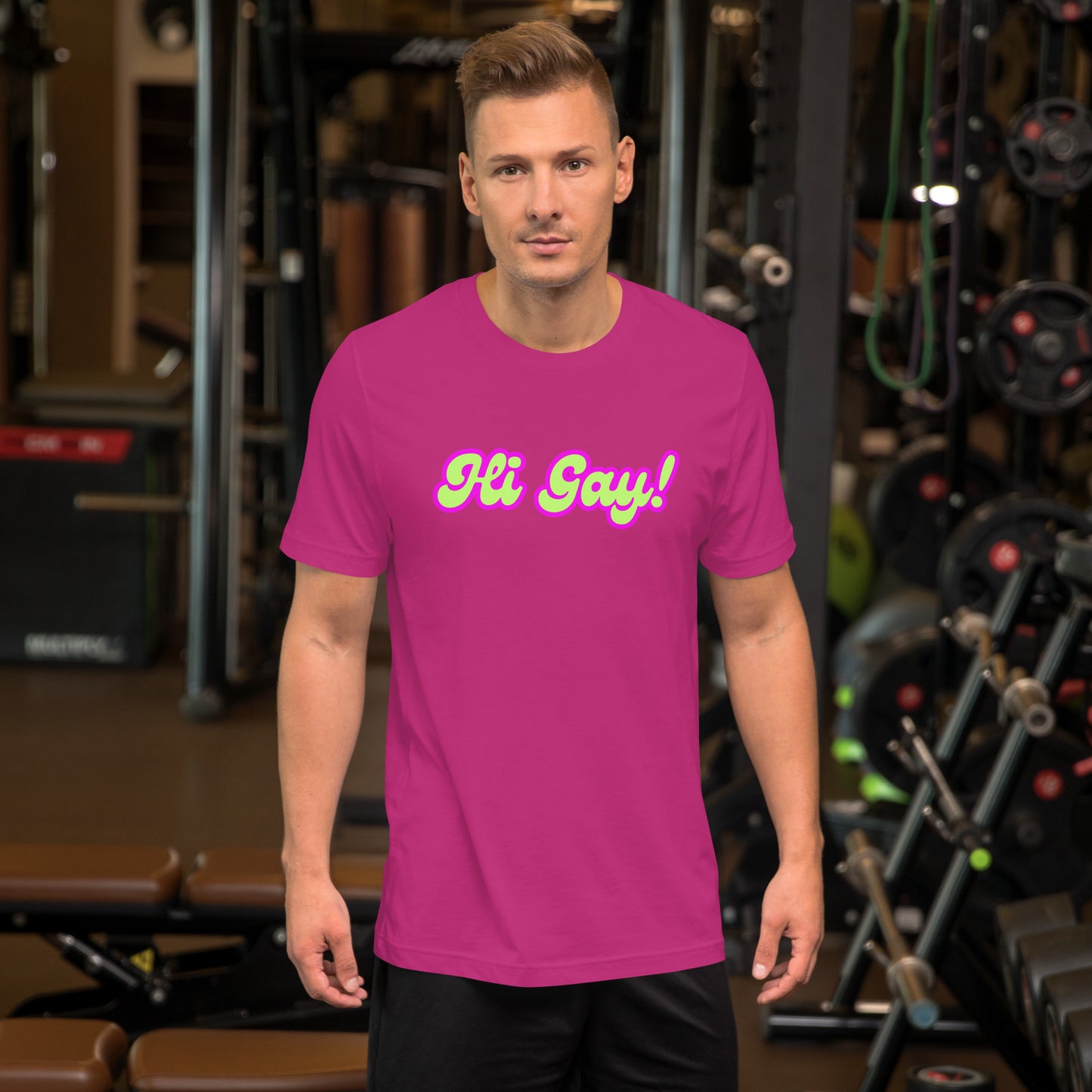 "Hi Gay!" Unisex t-shirt