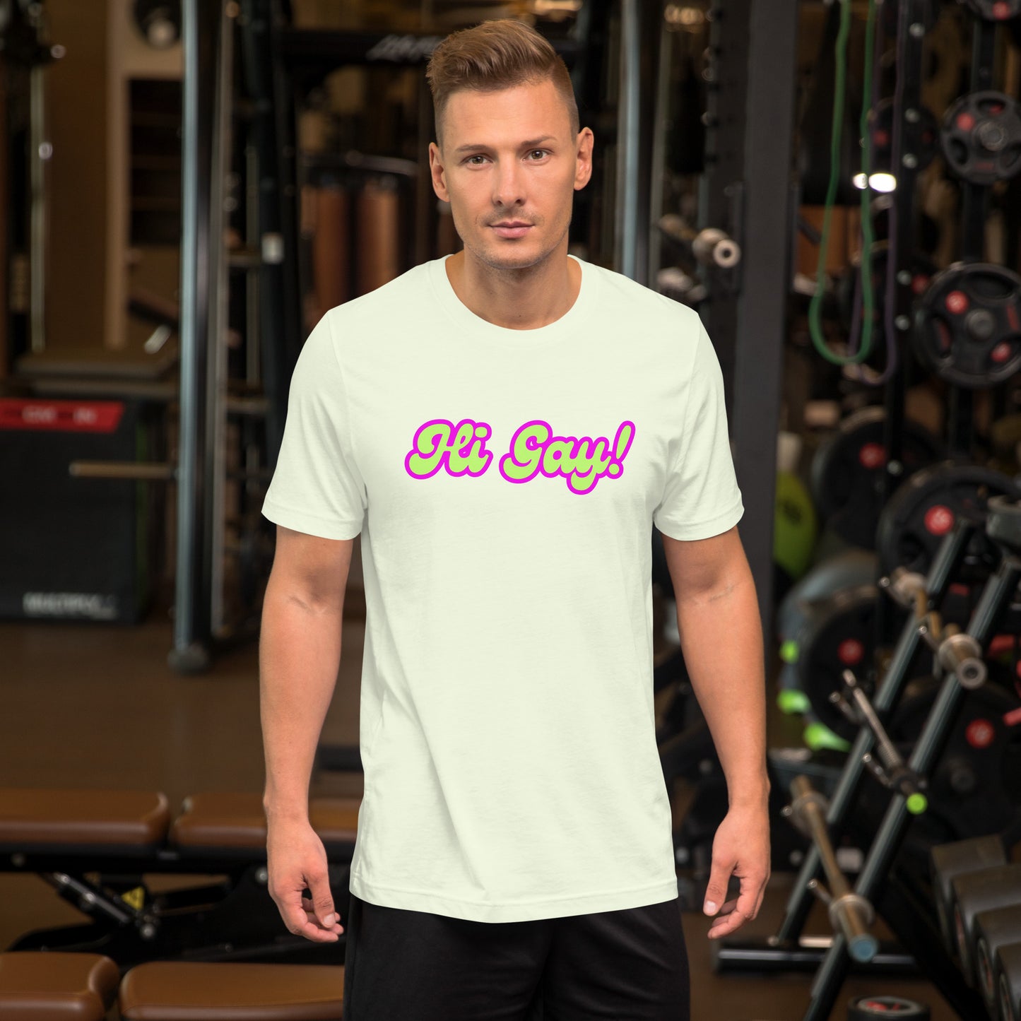 "Hi Gay!" Unisex t-shirt