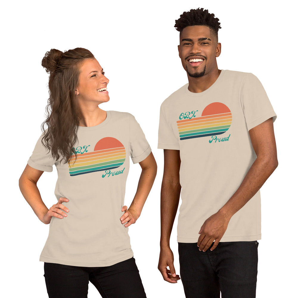 "OBX Proud" retro unisex t-shirt