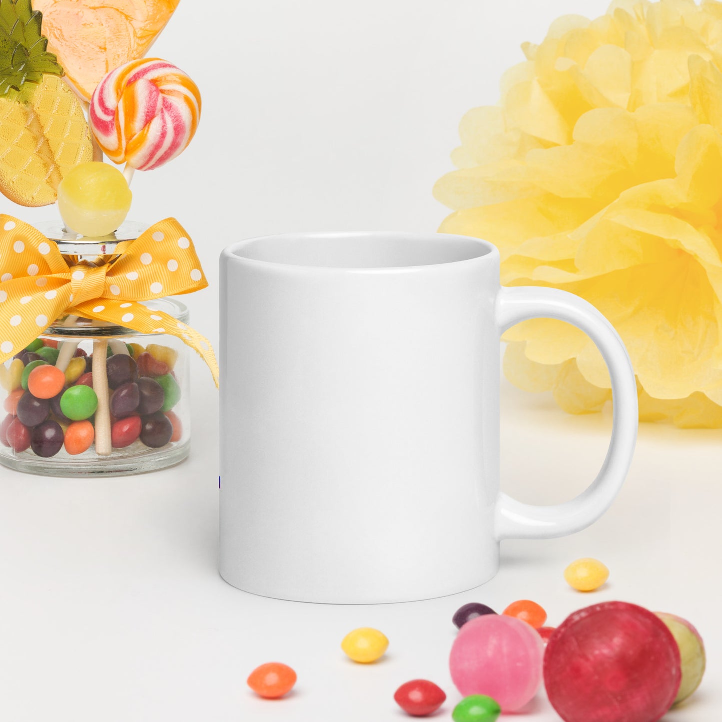 Y'all Means All white glossy mug