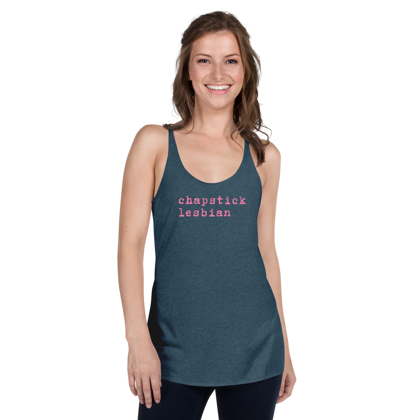 "Chapstick Lesbian" Women's Racerback Tank