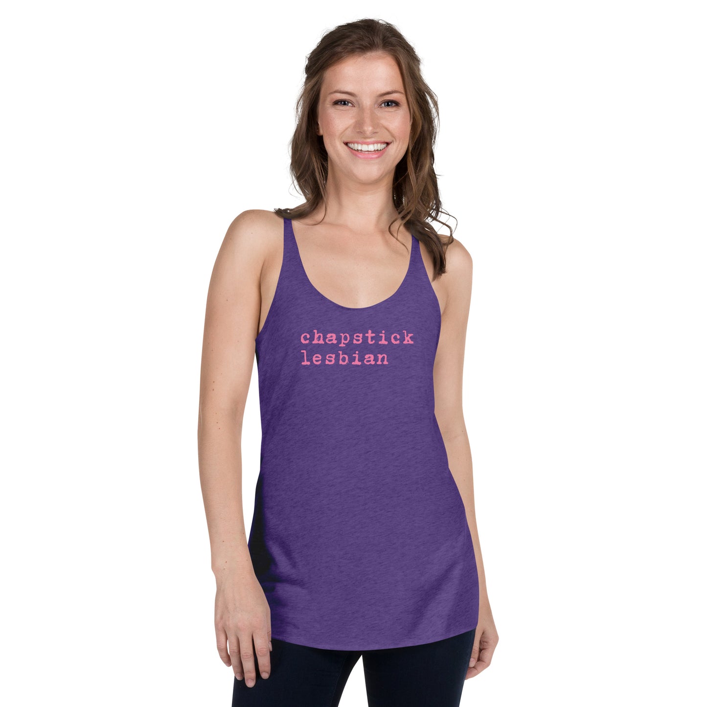 "Chapstick Lesbian" Women's Racerback Tank