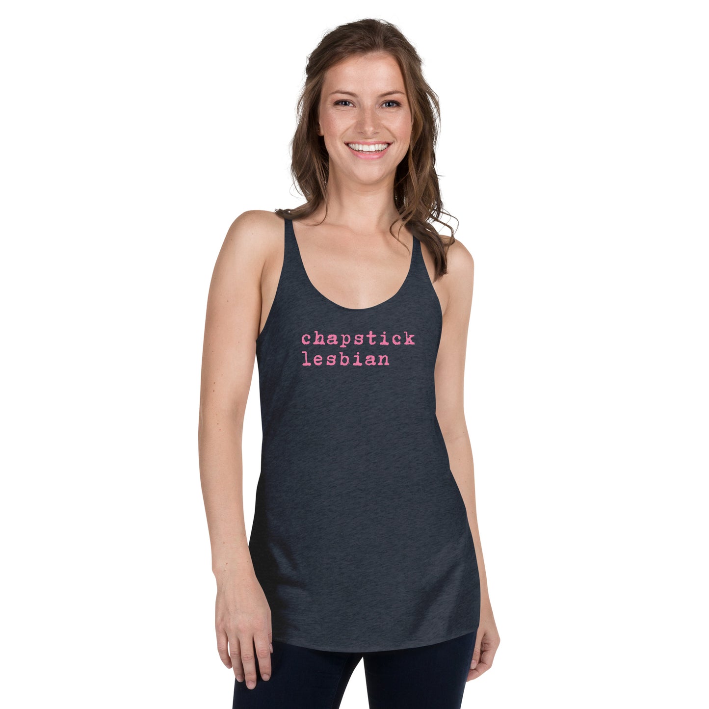 "Chapstick Lesbian" Women's Racerback Tank