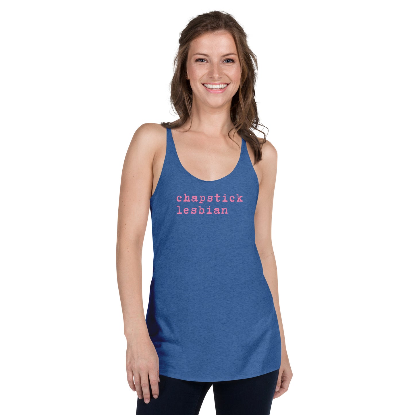"Chapstick Lesbian" Women's Racerback Tank
