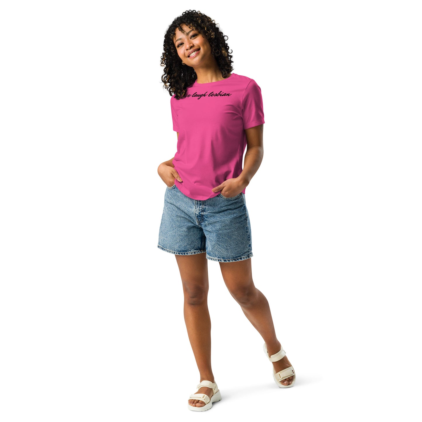 "Live Laugh Lesbian" Women's Relaxed T-Shirt