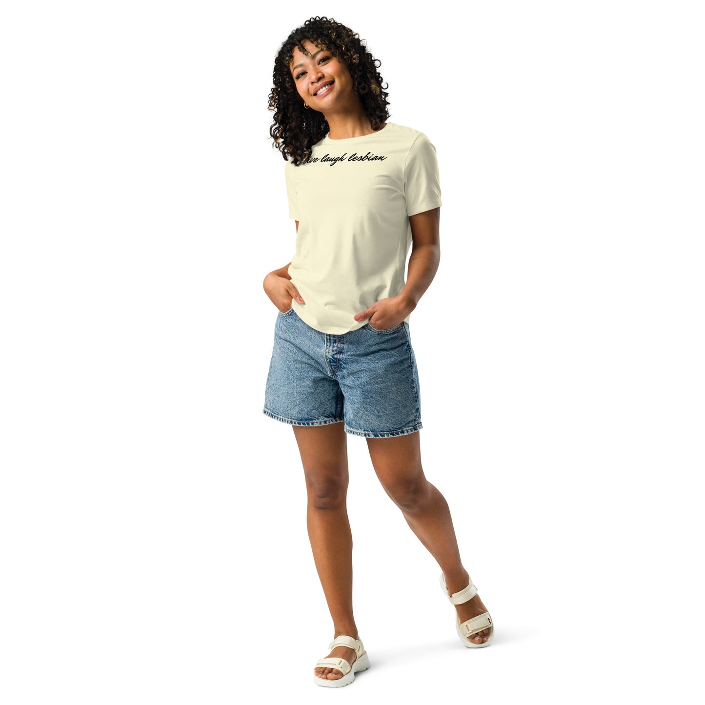 "Live Laugh Lesbian" Women's Relaxed T-Shirt