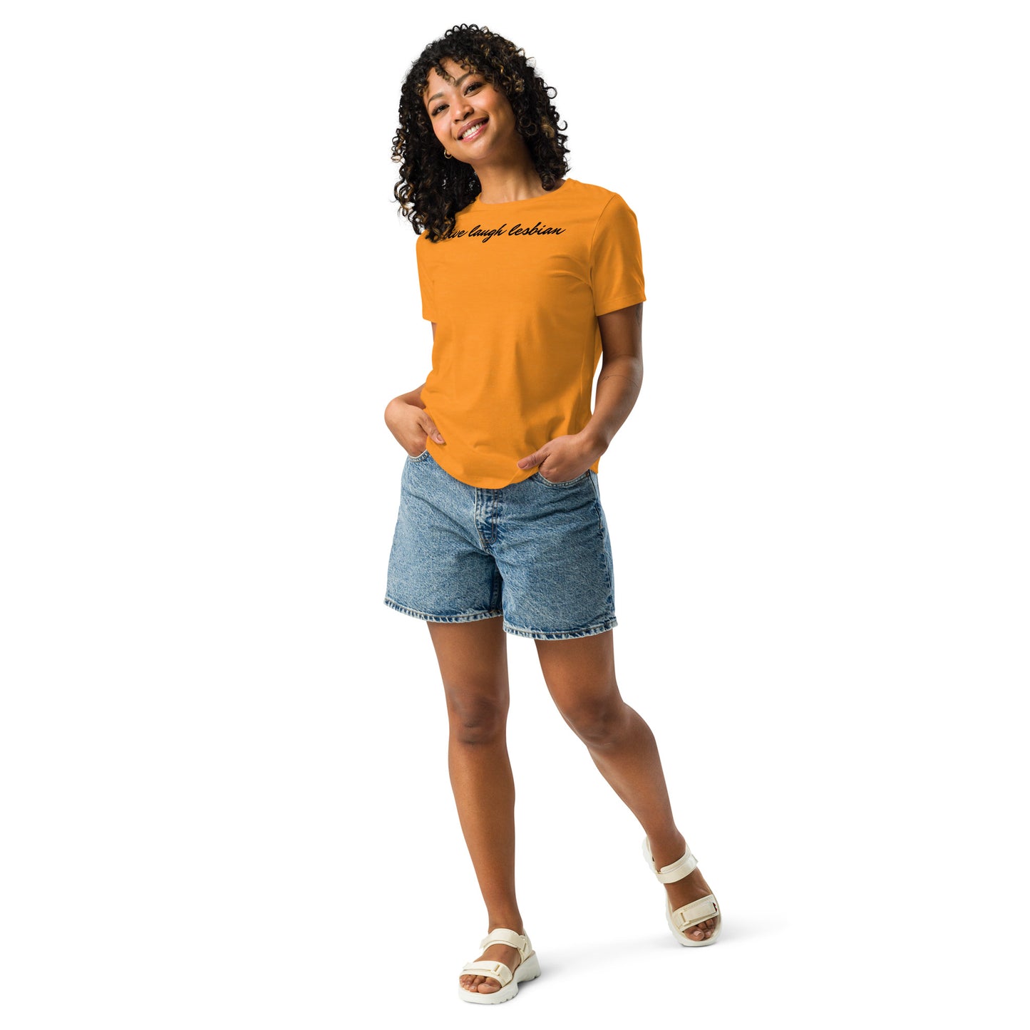 "Live Laugh Lesbian" Women's Relaxed T-Shirt