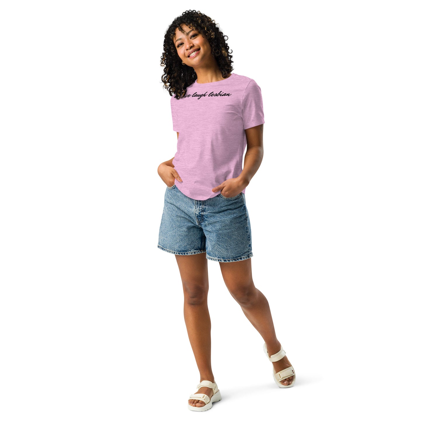 "Live Laugh Lesbian" Women's Relaxed T-Shirt