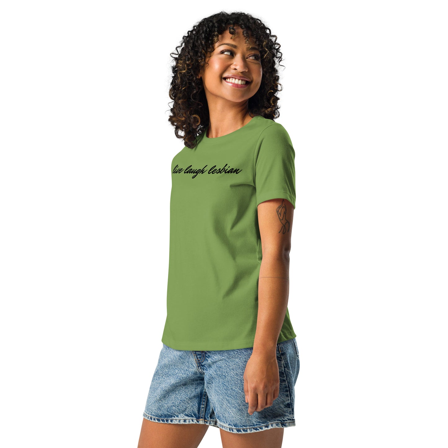 "Live Laugh Lesbian" Women's Relaxed T-Shirt