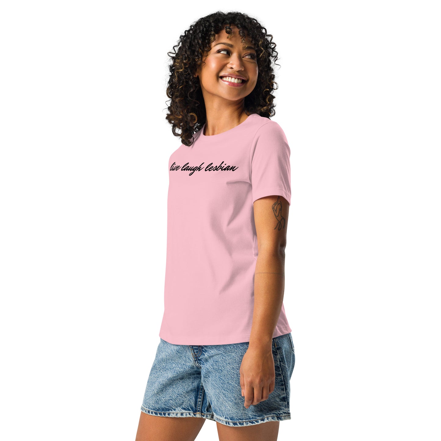"Live Laugh Lesbian" Women's Relaxed T-Shirt