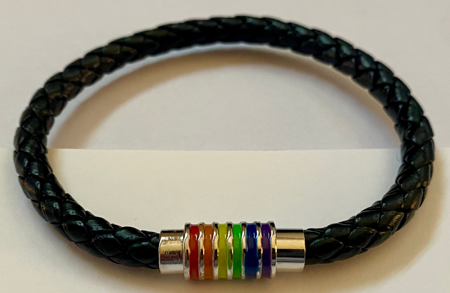 Leather Rainbow bracelet