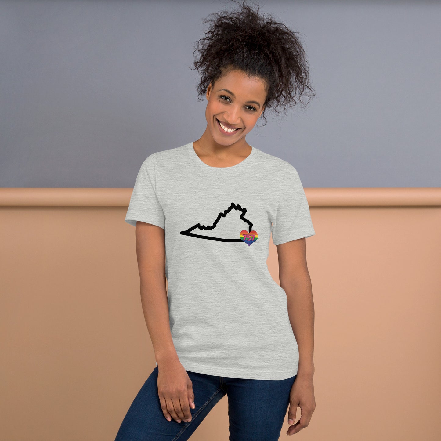 "I Heart the 757" Unisex t-shirt